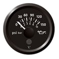 thumbnail image 1 of Veratron 52 mm (2-1/16") Viewline Motor Presión de aceite 150 PSI - Esfera negra y bisel, 1 of 1