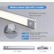 thumbnail image 2 of ZHAOCHENG Luz de armario 23cm-Lámpara con sensor de movimiento interior, recargable por USB, instalación magnética/pegamento 3M, luz nocturna, cocina, dormitorio, escaleras, 2 of 5