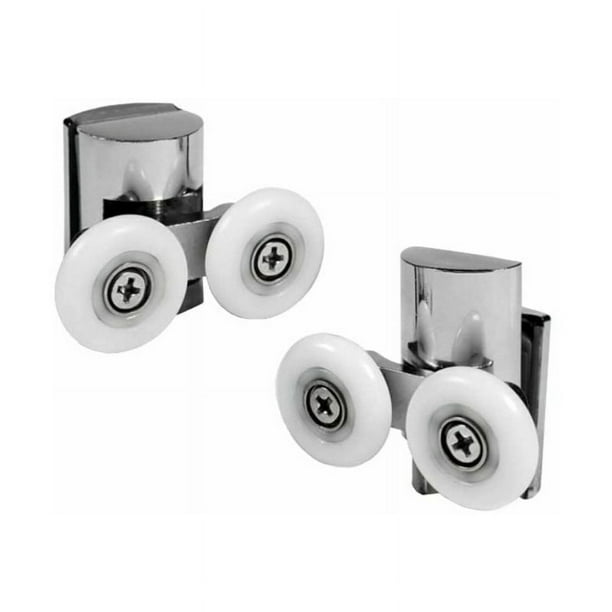 Rodillos para mampara de ducha de aleación de zinc de alta resistencia, ruedas para mampara de ducha de altura ajustable, funcionamiento suave y silencioso para puertas corredizas de vidrio para