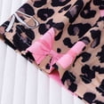 thumbnail image 6 of SonxaHe Outfits for Little Girl Leopard Graphic Short Sleeve Shirts Shorts Cozy Soft Sleepwear Outfit Set for Kids Pink,Size 5 Y, 6 of 6
