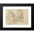 thumbnail image 2 of Albrecht Dürer 18x14 Black Modern Framed Museum Art Print Titled - Two Seated Lion (1521), 2 of 5