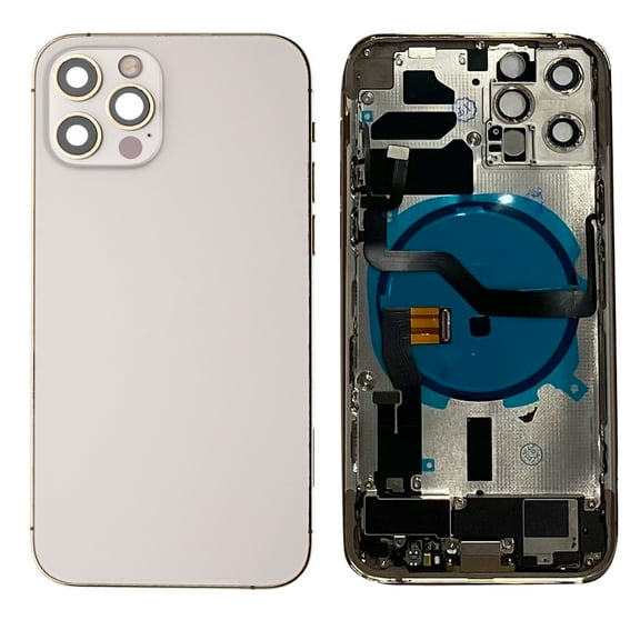 Replacement Back Housing Cover With Parts For Apple iPhone 12 Pro - Gold