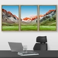 thumbnail image 2 of wall26 Framed Canvas Print Wall Art Set Multicolor Pastel Sunset Mountain Nature Wilderness Photography Realism Decorative Landscape Colorful for Living Room, Bedroom, Office - 16"x24"x3 NA, 2 of 5