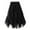 Black, variant on Fgnfyis Women's A Line Fairy Elastic Waist Tulle Midi Skirt High Waist Skirts Mesh Dress Solid Color Irregular Yarn Skirt Skirts for Women Trendy Black One Size