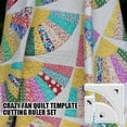 thumbnail image 4 of BUYISI High Quality Cutting Quilting Cutting Template Ruler 6/8/10 Inches Acrylic 6Inch, 4 of 5
