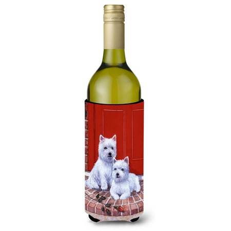 Red Door Westies Wine Bottle Beverage Insulator Hugger