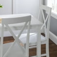 thumbnail image 5 of Walker Edison 5 - Piece Solid Wood Farmhouse Dining Set - White, 5 of 15