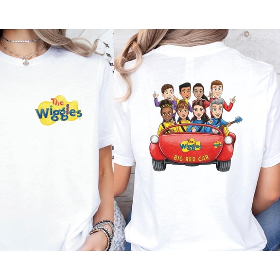 The Wiggles T-Shirt, Big Red Car Shirt, Kids Music Band Cartoon Tee Gift