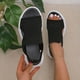 thumbnail image 5 of Nuevos zapatos de cuña de suela gruesa, sandalias de verano para mujer, zapatillas informales para mujer, sandalias para mujer Wmkox8yii nm11173, 5 of 5