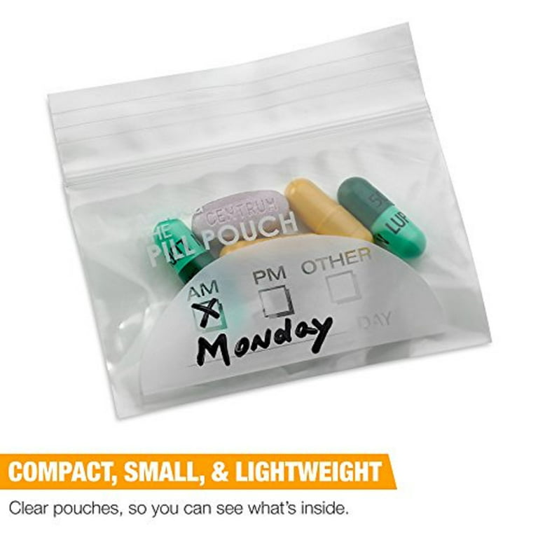 Pill Bags Bpa Free Pill Pouch For Medicine With Write On - Temu