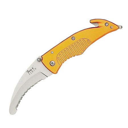 Fury Safety Tip Folding Knife with Belt Cutter and Window Punch-Pocket (Best Clip On Veneers)