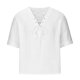 thumbnail image 1 of Camisetas de Verano para Hombre Pullover de Manga Media con Cuello en V en Color Sólido, Casual Y Ligero Camisetas de Manga Corta para Hombre, 1 of 4