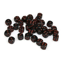 Chessex CHX25818 Dice-Opaque: 36D6 Set, Black/Red