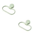 thumbnail image 4 of Unatoiry Wall Mounted Towel Rack Hanging Washcloth Ring Household Organizing Holder Green 2Set, 4 of 6