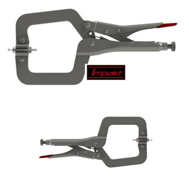 Impakt Set of 2 Pocket Hole Jig Assembly Face Clamps 1 each 9