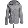 thumbnail image 6 of URMAGIC Ladies Juniors Long Sleeve Thin Basic Waterproof Hoodie Jacket Outdoor Hiking Rain Outwear, 6 of 6