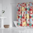 thumbnail image 2 of Pioneer Flower Floral Print Pattern Shower Curtain 72"x72" ,Bathroom Decorative Shower Curtains Set with 12 Hooks,Modern Waterproof Washable Shower Curtain, 2 of 6