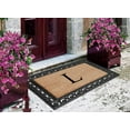thumbnail image 4 of A1HC 30"x48" Natural Coir & Rubber Paisley Monogrammed Door Mat, Heavy-Duty, Low-Profile, Anti-Shed Outdoor Entrance Mat, 4 of 6