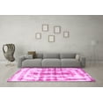 thumbnail image 3 of Ahgly Company Indoor Square Abstract Pink Modern Area Rugs, 5' Square, 3 of 4