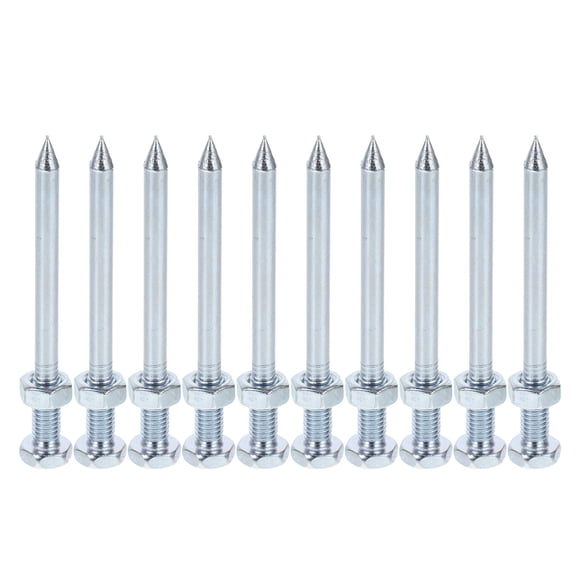 BEADCEST 10Pcs Metal Lawn Aerator Spikes for Loosen Soil Gardening Yard Tools