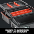 thumbnail image 3 of Caja de herramientas CRAFTSMAN para almacenamiento de herramientas de 18 pulgadas, negra (CMST18001), 3 of 9