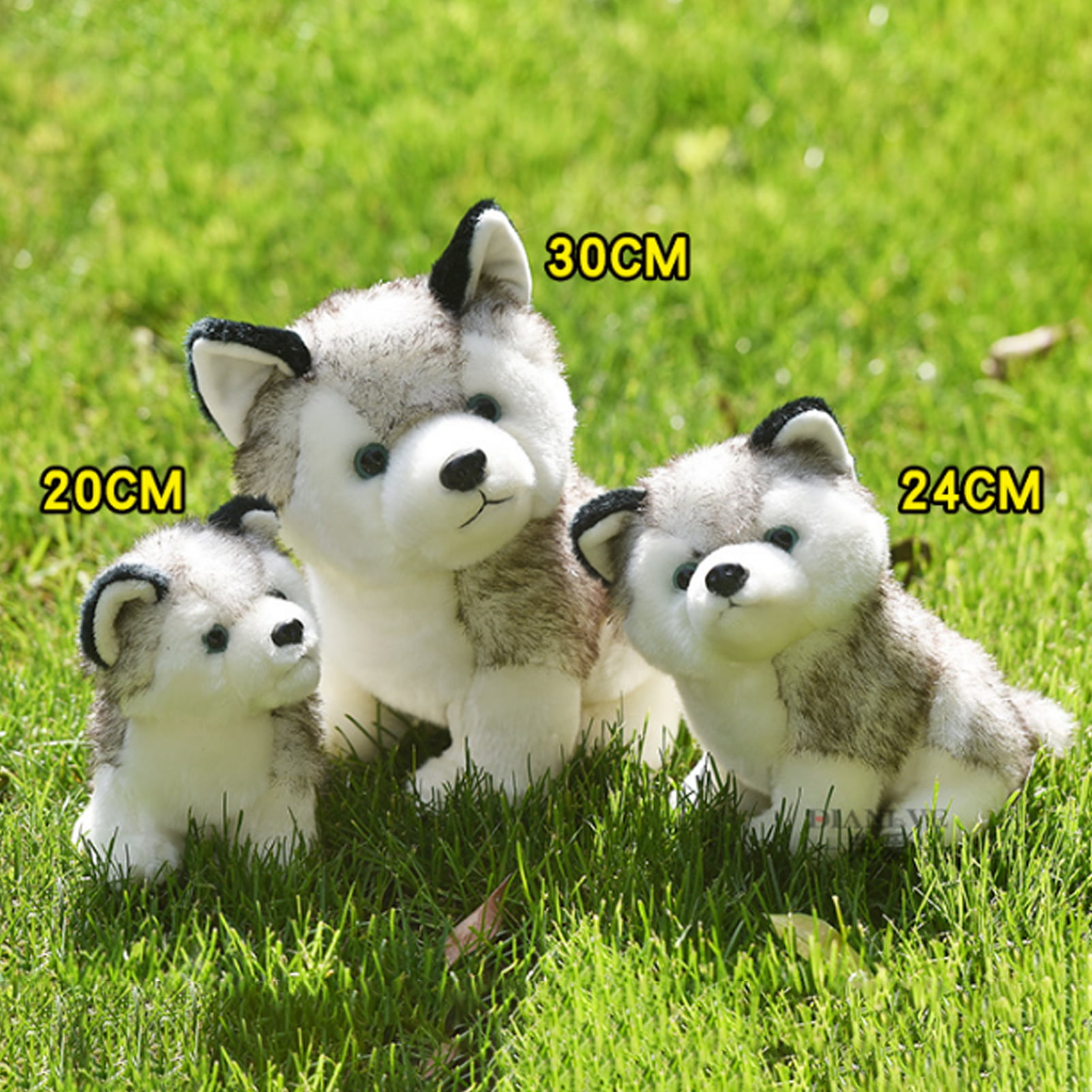 Luipui Lovely Plush Dog Soft Siberian Husky Stuffed Animal Puppy Toy(Colour  as per avability) - 28 cm - Lovely Plush Dog Soft Siberian Husky Stuffed  Animal Puppy Toy(Colour as per avability) .