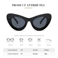thumbnail image 3 of Retro Brand Designer Beach Glasses UV400 Oversized Sunglasses for Men Women Sunglasses Cat Eye C7, 3 of 8
