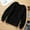 Black, variant on Lovskoo 2025 Womens fuzzy Fleece Sweatshirts solid color long sleeve crewenck fall Winter Clothes Black