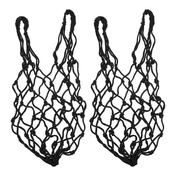 Shisuyan Chicken Net Bag Black 2Pcs 22.4x3.9x0.1In