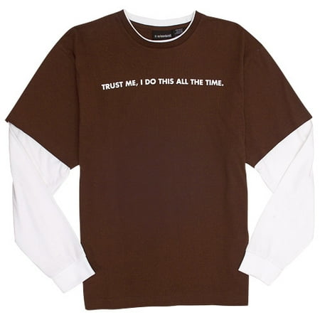 No Boundaries - Men's "Trust Me" Layered Graphic Tee