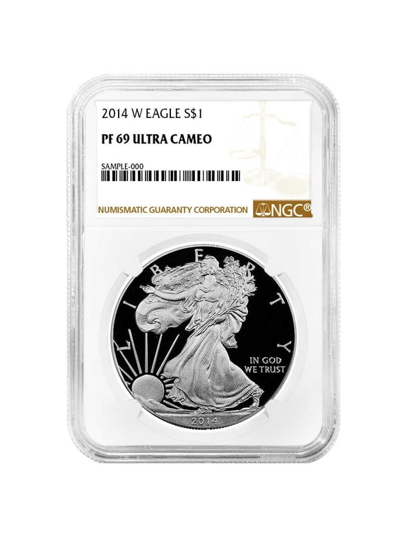 2014-W Proof $1 American Silver Eagle NGC PF69UC Brown Label