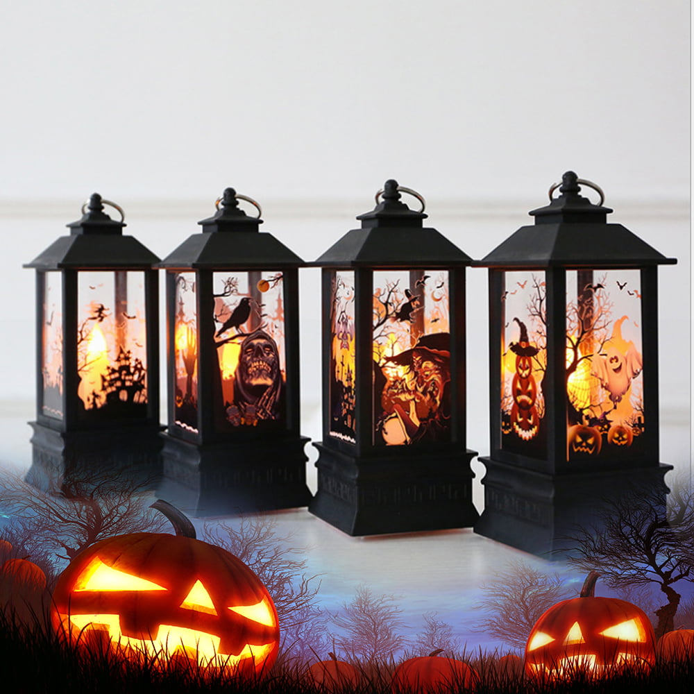 Halloween Decor Lantern, Portable LED Castle Lantern, Simulation ...