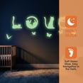 thumbnail image 2 of Animals Wall Decals Glow in the Dark, Girls Boys Waterproof Decoration for Living Room Wall Bathroom Toilet 3 Sets Orange Cats 11.4" x 7.9", 2 of 7