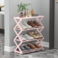 thumbnail image 5 of Qocolhg 4 Tier Small Shoe Rack, Shoe Shelf, Sturdy Shoe Organizer for Entryway and Front Door Entrance, Shoe Shelf, Free-Standing Closet Shoe Organizers and Storage, Pink, 5 of 6