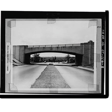 Historic Print, Merritt Parkway, Plattsville Road Bridge, Spanning Merritt Parkway, Trumbull, Fairfield County, CT - 3, 16" x 20"
