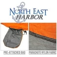 thumbnail image 3 of NEH Hammock, Portable 2 Person Camping Hammock, Portable Hammock for Two with Carabiners and Pre-Attached Bag, Two Person Hammock Camping Fun, Great Camping Accessories (Grey & Orange), 3 of 5