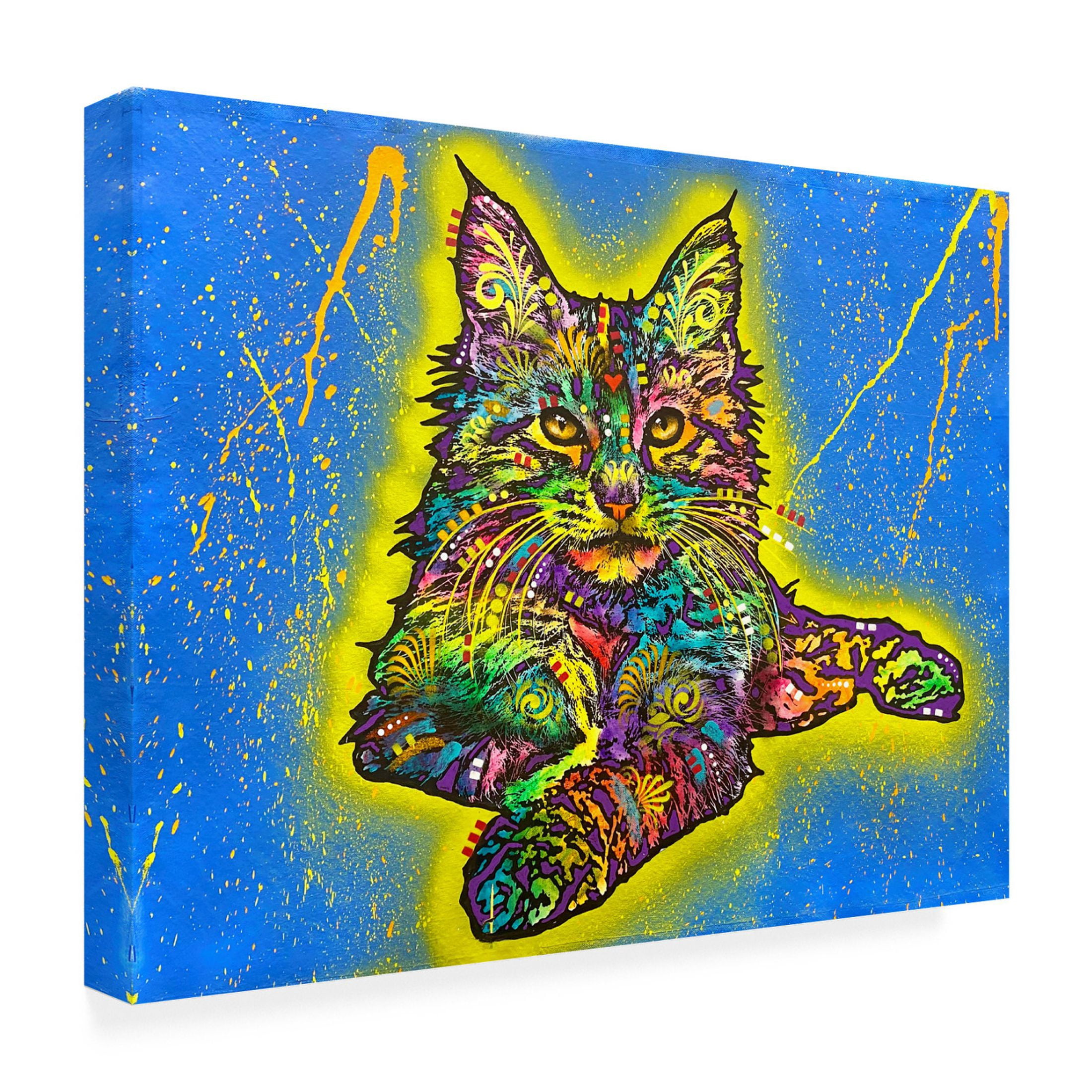 Canvas Wall Art - Dean Russo 'Maine Coon 2' Wall Art for Living Room, Bedroom, or Office Décor by Trademark Fine Art - 24 x 18 Inches