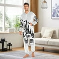 thumbnail image 5 of IAUYY Unisex Adult Onesie Pajamas Ultra-Soft Crystal-Soft Fabric, Halloween Adult Onesie Pajamas Adults,With a Zipper Plus Size Onesie Pajamas, A Owl Silhouette, 5 of 7