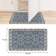 thumbnail image 6 of Navy Blue Ethnic Boho boho Style Welcome Doormat for Indoor/Outdoor Entrance Navy Blue Ethnic Boho boho Style4 Decoration Door Mat Kitchen Door Mat Bedroom Doormat 17x30 Inch, 6 of 6