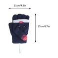 thumbnail image 3 of Lilgiuy Winter Gloves Soft Warm Women Heating Half-Finger Gloves Thicken Windproof Gloves Gifts for Family or Friends, 3 of 5