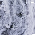 thumbnail image 6 of Spider Webs Halloween Decorations, Web Decorations Set with 10.8ft Web, 11.8Inch Giant Spider , 20g Cobwebs 2Pcs Small Spiders for Indoor Outdoor, 6 of 7
