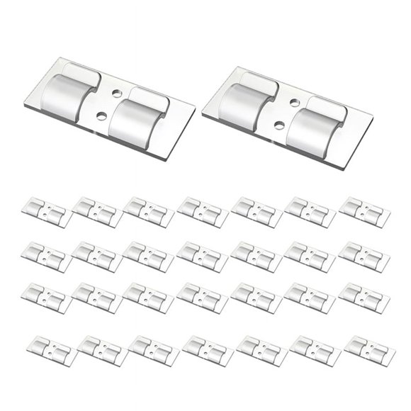 Hooks for Outdoor String Lights Clips, 30Pcs Clear Light Clips Heavy Duty Light Hooks for Indoor Outdoor String Lights