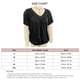 thumbnail image 3 of Blusa plisada con cuello en V, blusa plisada de manga corta, blusa plisada informal con cuello en V, blusa plisada de manga corta, calidad en la que puede confiar, 3 of 3