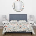 thumbnail image 3 of Designart "Polka Dots Of The World II" Green Polka Dots Bedding Covert Set - Modern & Contemporary Bed Set With 2 Shams, 3 of 5