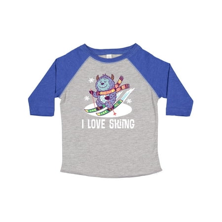 

Inktastic I Love Skiing Gift Toddler Boy or Toddler Girl T-Shirt