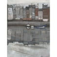 thumbnail image 3 of Parker, Jennifer Paxton 12x14 Black Modern Framed Museum Art Print Titled - Fishing Village I, 3 of 5