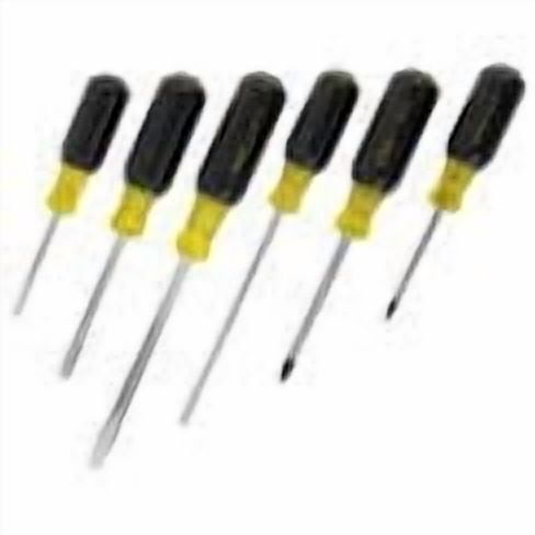 Stanley 66-565 6 Piece Vinyl Grip Slotted & Phillips Screwdriver Set