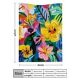 thumbnail image 3 of Creowell Flowers Home Leisure Flannel Blanket Lightweight Soft Warm 40x50in, 3 of 7