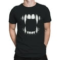 thumbnail image 2 of Vampire Fangs Grunge Art Men's T-shirt, 2 of 3