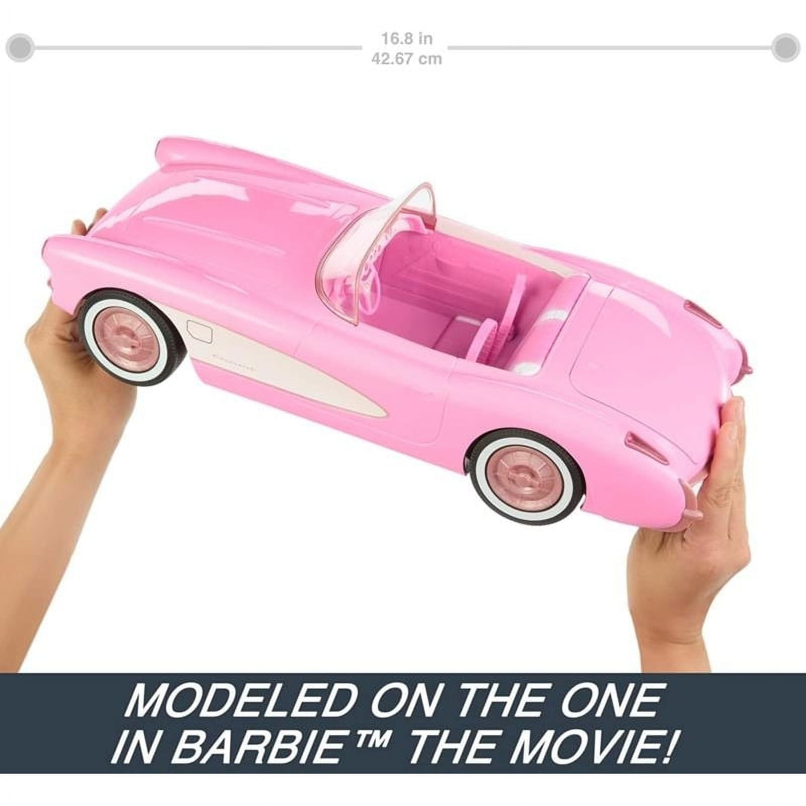 Hot Wheels RC Barbie Corvette, Battery-Operated Remote-Control Toy Car from Barb